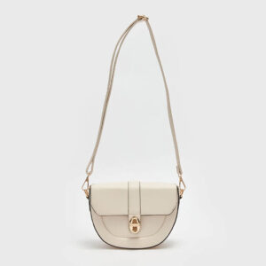 Leather Look Strappy Women Arm Bag