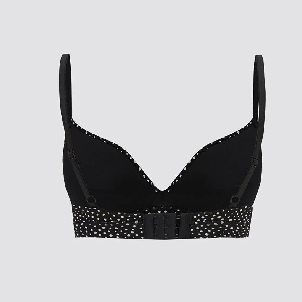 Non-wired Filled Polka Dot Bra - Image 2