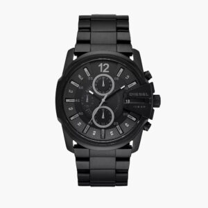 Master Chief Three-Hand Black Stainless Steel Watch